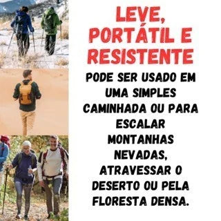 Bengala Bastão Antishock para Caminhada