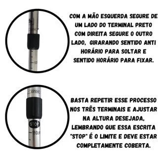 Bengala Bastão Antishock para Caminhada